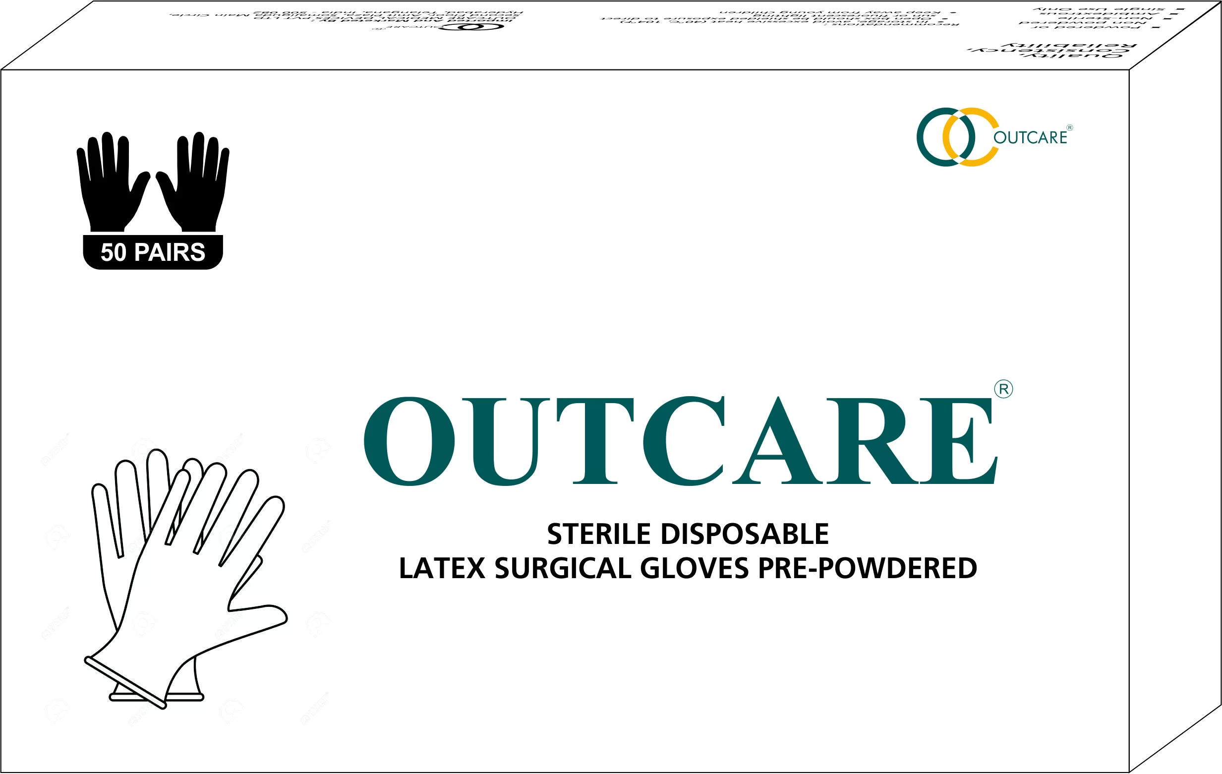 Latex Surgical Glove View 1